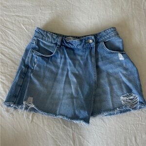 Zara Blue Jean Skort Relaxed Fit